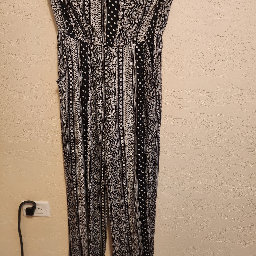 SO Monochrome Patterned Jumpsuit
